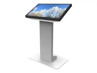 HI-ND Floorstand Touch 32" - Stativ - for innteraktiv flatpanel / pekeskjerm hvit - skjermstørrelse: 32" - plassering på gulv