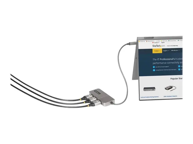StarTech.com 3-Port USB-C MST Hub, USB Type-C to 3x HDMI Multi-Mon...