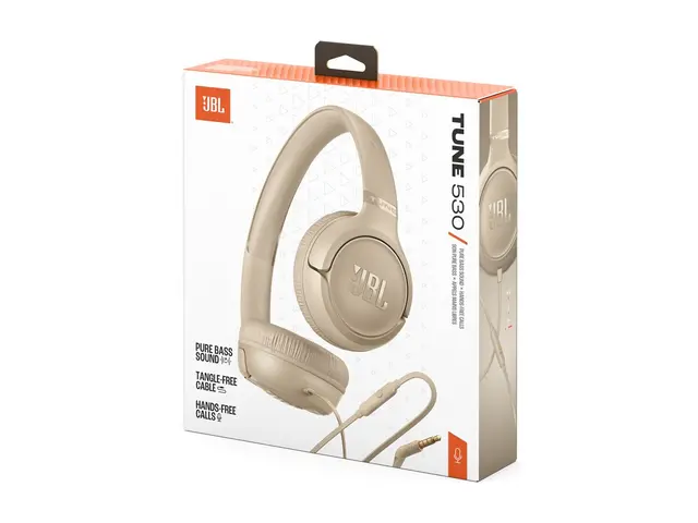 JBL TUNE 530 - Hodetelefoner med mikrofon - on-ear - kablet - 3,5 ...