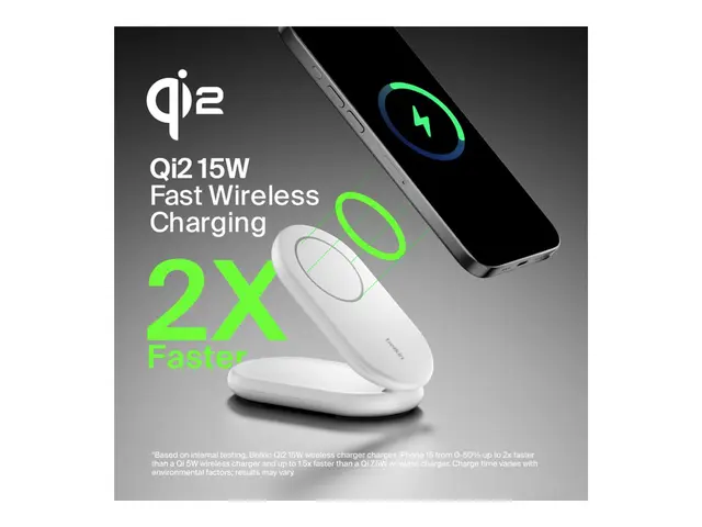 Belkin BoostCharge - Trådløst ladestativ magnetisk, sammenleggbar,...