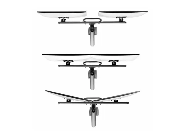 Startech Desk Mount Dual Monitor Arm w/ Crossbar, Up To 27" Displa...