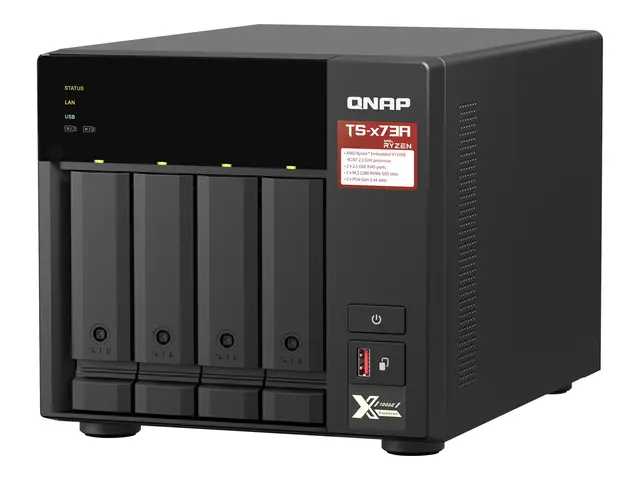 QNAP TS-473A - NAS-server - 4 brønner - SATA 6Gb/s - RAM 8 GB - 2....