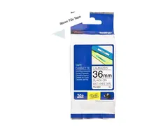 Brother TZe-M261 - Matt - selv-adhesiv - svart på matthvitt Rull (3,6 cm x 8 m) 1 kassett(er) laminert teip - for Brother PT-P950; P-Touch PT-3600, 530, 550, 9200, 9400, 9500, 9600, 9800, D800, P900