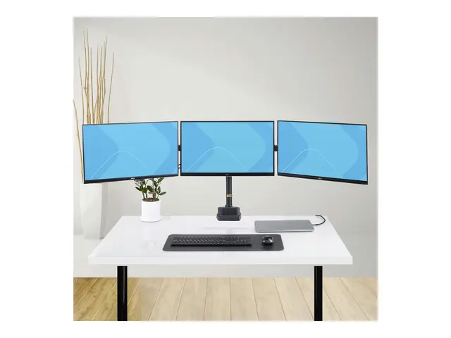 Startech Triple Monitor Desk Mount For Up To Three 27in Screens, V...