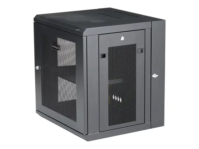 Startech 12U 19" Wall Mount Network Cabinet, 16" Deep Hinged Locki...
