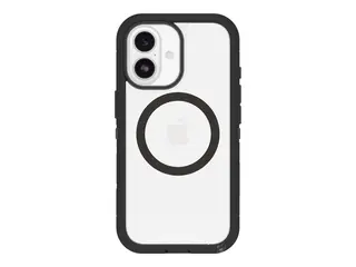 OtterBox Defender Series Pro XT - Baksidedeksel for mobiltelefon robust - magneter med kamerakontroll - MagSafe-samsvar - polykarbonatlag, termoplastisk elastomer (TPE) - mørk side (klar / svart) - for Apple iPhone 17
