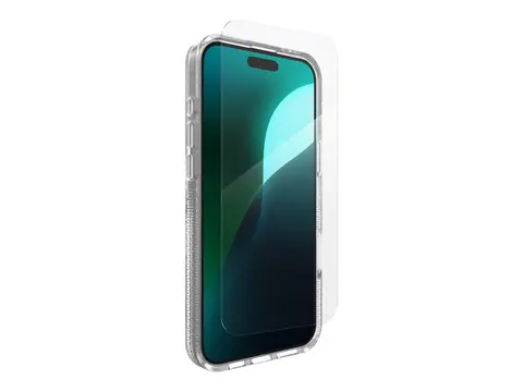 Zagg Luxe + Glass 360 - Baksidedeksel for mobiltelefon MagSafe-samsvar - grafen - blank - med skjermbeskytter - for Apple iPhone 16 Plus