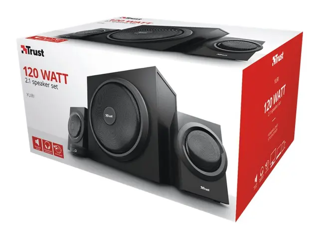 Trust Yuri - Høyttalersystem - for PC - 2,1 kanaler - 60 watt (Total)