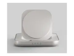 ZENS Nightstand Charger - Trådløst ladestativ magnetisk + AC-strømadapter - 15 watt - hvit