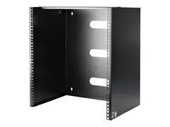 Startech Wall Mount Patch Panel Rack - 15U Wall Mount Rack 2 Post Open Frame Rack - Wall Mount Network Patch Panel (WALLMNT12) - Veggmonteringsbrakett - svart - 12U