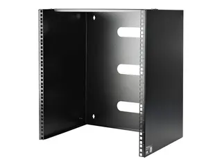 Startech Wall Mount Patch Panel Rack - 15U Wall Mount Rack 2 Post Open Frame Rack - Wall Mount Network Patch Panel (WALLMNT12) - Veggmonteringsbrakett - svart - 12U
