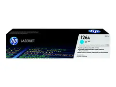 HP 126A - Cyan - original - LaserJet tonerpatron (CE311A) - for Color LaserJet Pro CP1025; LaserJet Pro MFP M175; TopShot LaserJet Pro M275