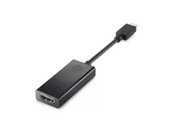 HP - Ekstern videoadapter - USB-C D-Sub - svart