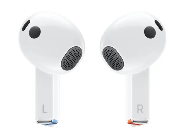 Samsung Galaxy Buds3 - True wireless-hodetelefoner med mikrofon i øret - Bluetooth - aktiv støydemping - hvit 