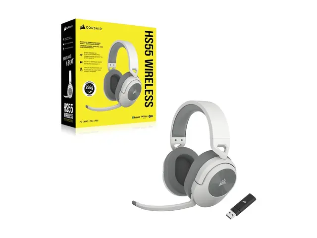 CORSAIR Gaming HS55 WIRELESS - Hodesett full størrelse 2,4 GHz trå...