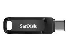 SanDisk Ultra Dual Drive Go - USB-flashstasjon 256 GB - USB 3.2 Gen 1 / USB-C - svart