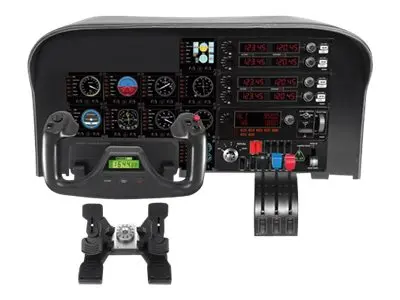 Logitech Flight Yoke System - Åk og gasspedal - kablet - for PC