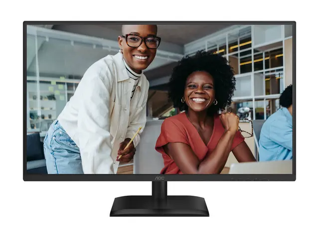 AOC 27E4U - LED-skjerm - 27" - 1920 x 1080 Full HD (1080p) @ 120 Hz IPS - 300 cd/m² - 1500:1 - 4 ms - HDMI, VGA, DisplayPort - høyttalere - svart 