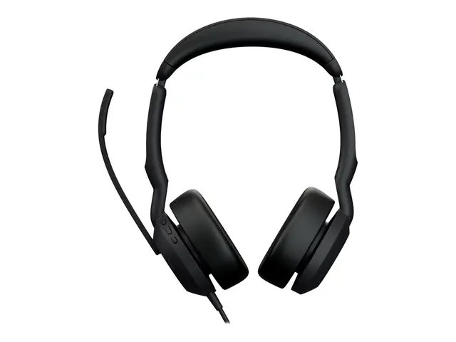 Jabra Evolve2 50 UC Stereo - Hodesett on-ear kablet aktiv støydemp...