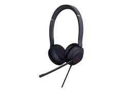 Yealink UH37 Dual - Hodesett - on-ear - kablet USB - lydisolerende - svart - Certified for Microsoft Teams