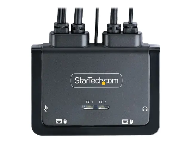 StarTech.com 2-Port Hybrid USB-C HDMI Cable KVM Switch, 4K 60Hz, C...