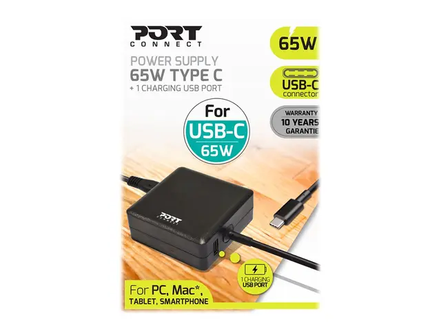 PORT Designs - Strømadapter AC 100-240 V 65 watt Storbritannia