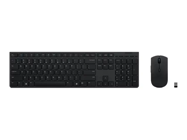 Lenovo Professional - Tastatur- og mussett trådløs 2.4 GHz QWERTY ...