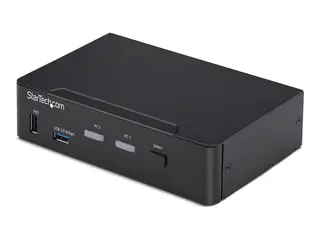Startech - KVM / lyd / USB-svitsj - 2 x KVM/lyd/USB 1 lokalbruker - stasjonær - TAA-samsvar