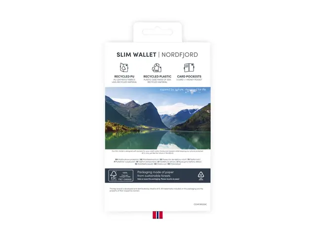 KEY Nordfjord - Lommebok for mobiltelefon polyuretanlær svart Appl...