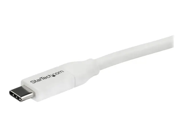 StarTech.com USB C to Cable - 13 ft / 4m 5A PD M/M White 2.0 USB-I...