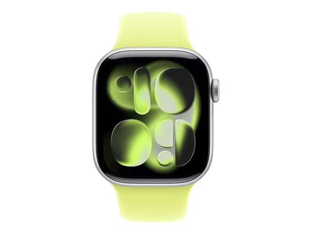 Apple - Bånd for smart armbåndsur 42mm M/L-størrelse neongul Watch...