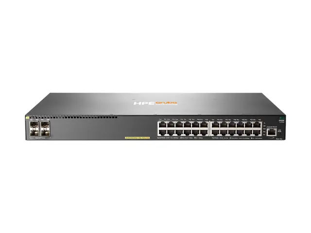 HPE Aruba 2930F 24G PoE+ 4SFP - Switch - L3 - Styrt - 24 x 10/100/...