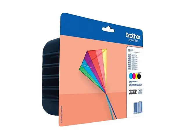Brother LC223 - 4-pack svart, gul, cyan, magenta original blekkpat...