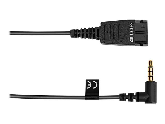 Jabra BIZ 1100 Duo - Hodesett on-ear kablet 3,5 mm jakk svart akad...