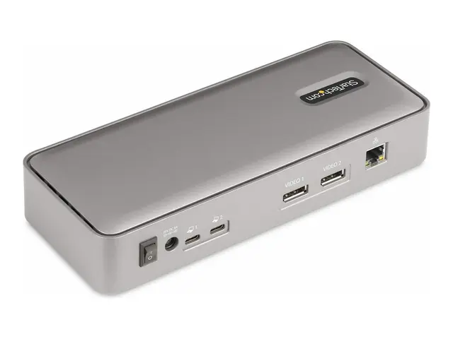 StarTech.com Dual-Laptop USB-C KVM Docking Station, Dual Monitor 4...