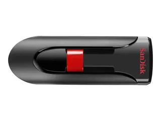 SanDisk Cruzer Glide - USB-flashstasjon - 256 GB USB 2.0 - svart, r&#248;d