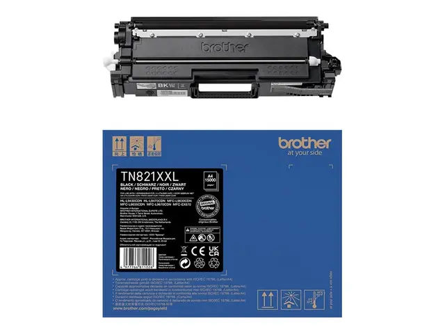 Brother TN-821XXLBK - Ultra High Yield svart original tonerpatron