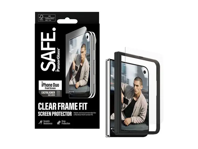 SAFE. by PanzerGlass - Skjermbeskyttelse for mobiltelefon - ramme ...