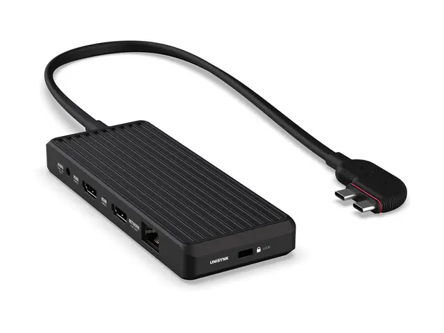 Unisynk - dokkingstasjon USB-C 3.1 x 2 HDMI 1GbE