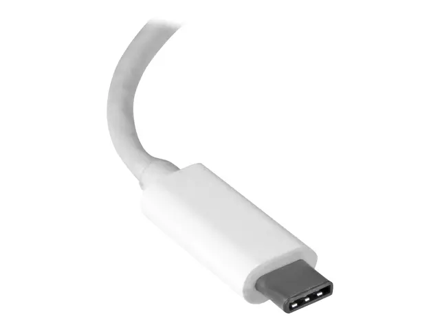 StarTech.com USB C to Gigabit Ethernet Adapter - White - USB 3.1 t...