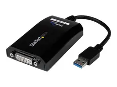 StarTech.com USB 3.0 to DVI / VGA Adapter 2048x1152 - External Video &amp; Graphics Card - Dual Monitor Display Adapter Cable - Supports Mac &amp; Windows (USB32DVIPRO) - USB / DVI-adapter - USB-type A til DVI-I - 15.2 cm