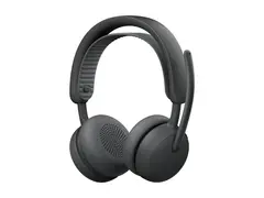 Logitech Zone Wireless 2 ES for Business Hodesett - on-ear - Bluetooth - trådløs, kablet - aktiv støydemping - USB-C - grafitt - Certified for Microsoft Teams