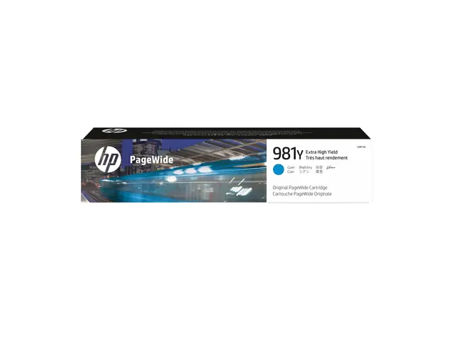 HP 981Y - 185 ml - Ekstra høy ytelse - cyan - original - PageWide ...