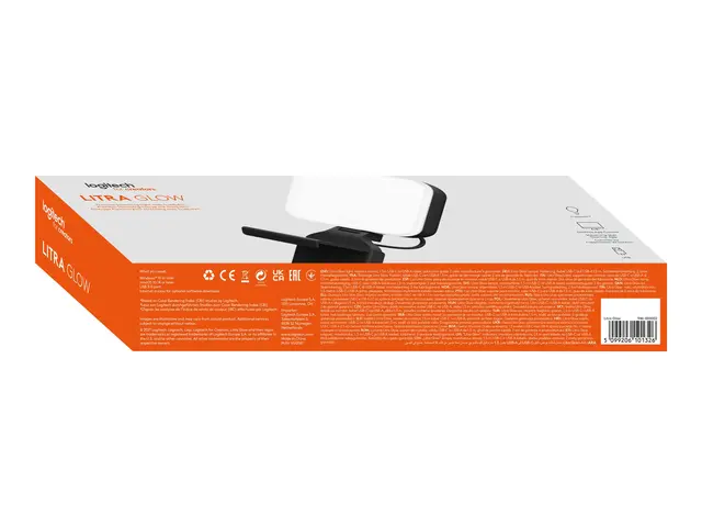 Logitech Litra Glow Premium Streaming Light with TrueSoft - Lampeh...