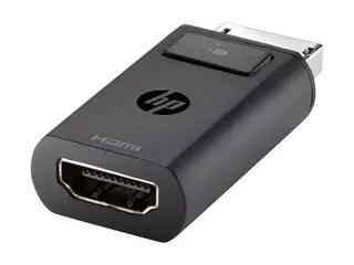 HP DisplayPort to HDMI Adapter - Video adapter DisplayPort hann til HDMI hunn - for EliteBook 8770; ProBook 64X G4, 650 G5; ZBook 14 G2, 14u G4, 15 G2, 15u G2, 15u G4, 17 G3