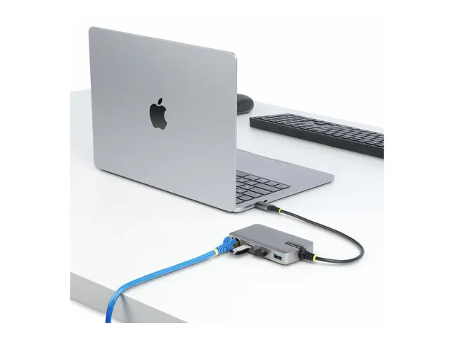 StarTech.com 3-Port USB-C Hub with Ethernet, 3x USB-A Ports, Gigab...