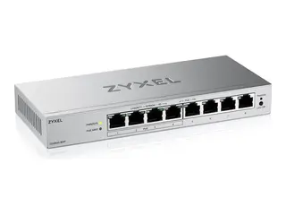 Zyxel GS1200v3 Series GS1200-8HPv3 Switch - Styrt - 8 x 10/100/1000 (4 PoE+) - stasjonær - PoE+ (68 W)