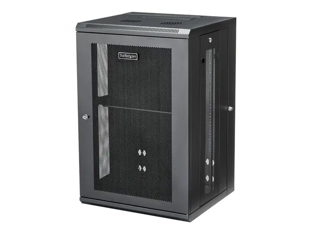 Startech 18U 19" Wall Mount Network Cabinet, 16" Deep Hinged Locki...
