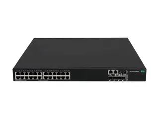 HPE FlexNetwork 5520 24G PoE+ 4SFP+ HI 1-slot Switch Switch - L3 - Styrt - 24 x 10/100/1000 (PoE+) + 4 x 1 Gigabit / 10 Gigabit SFP+ - rackmonterbar - PoE+ (720 W) - CTO