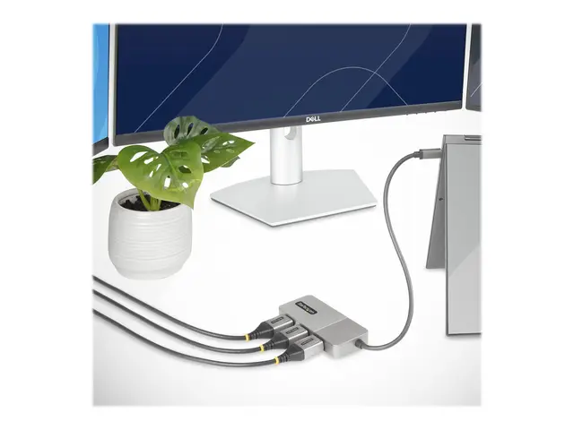 StarTech.com USB-C to Triple DisplayPort 1.4 MST Hub, 4K 60Hz, 1ft...